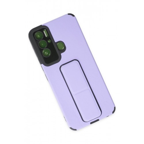 Newface Tecno Pova Neo Kılıf Mega Standlı Silikon - Lila Newface Tecno Pova Neo Kılıf Mega Standlı Silikon - Lila