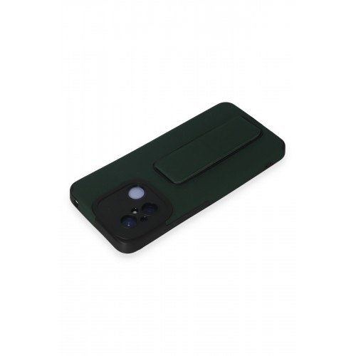 Newface Xiaomi Redmi 12C Kılıf Mega Standlı Silikon - Yeşil Newface Xiaomi Redmi 12C Kılıf Mega Standlı Silikon - Yeşil