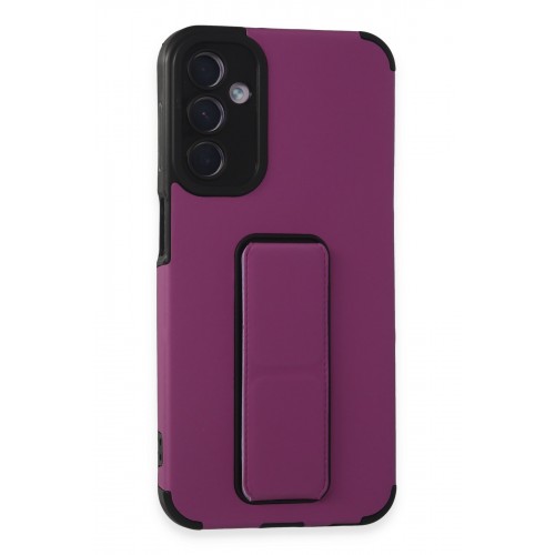 Newface Samsung Galaxy A24 4G Kılıf Mega Standlı Silikon - Mor Newface Samsung Galaxy A24 4G Kılıf Mega Standlı Silikon - Mor