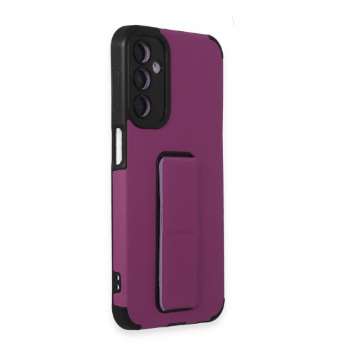 Newface Samsung Galaxy A24 4G Kılıf Mega Standlı Silikon - Mor Newface Samsung Galaxy A24 4G Kılıf Mega Standlı Silikon - Mor
