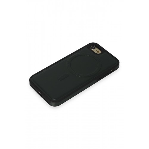 Newface iPhone 7 Kılıf Ozzi Magsafe Deri Kapak - Koyu Yeşil Newface iPhone 7 Kılıf Ozzi Magsafe Deri Kapak - Koyu Yeşil