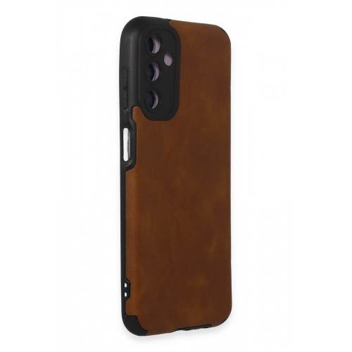 Newface Samsung Galaxy M14 5G Kılıf Loop Deri Silikon - Kahverengi Newface Samsung Galaxy M14 5G Kılıf Loop Deri Silikon - Kahverengi