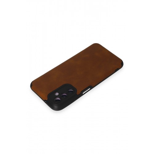 Newface Samsung Galaxy M14 5G Kılıf Loop Deri Silikon - Kahverengi Newface Samsung Galaxy M14 5G Kılıf Loop Deri Silikon - Kahverengi