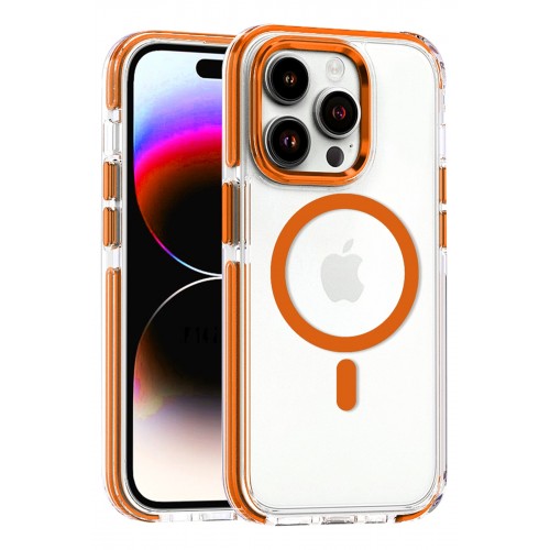 Joko iPhone 15 Pro Max Bella Magsafe Kapak - Turuncu Joko iPhone 15 Pro Max Bella Magsafe Kapak - Turuncu