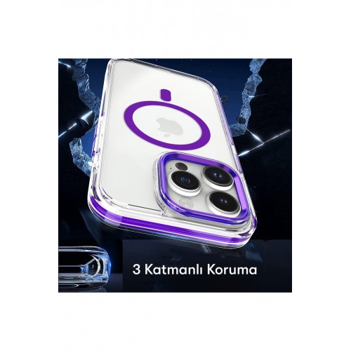 Joko iPhone 15 Pro Max Bella Magsafe Kapak - Turuncu Joko iPhone 15 Pro Max Bella Magsafe Kapak - Turuncu
