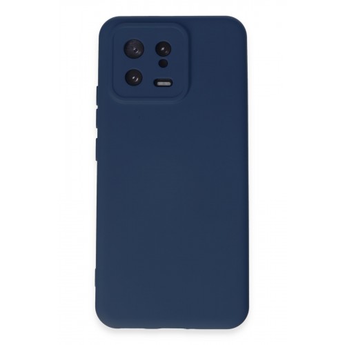 Newface Xiaomi Mi 13 Kılıf Nano içi Kadife Silikon - Lacivert Newface Xiaomi Mi 13 Kılıf Nano içi Kadife Silikon - Lacivert