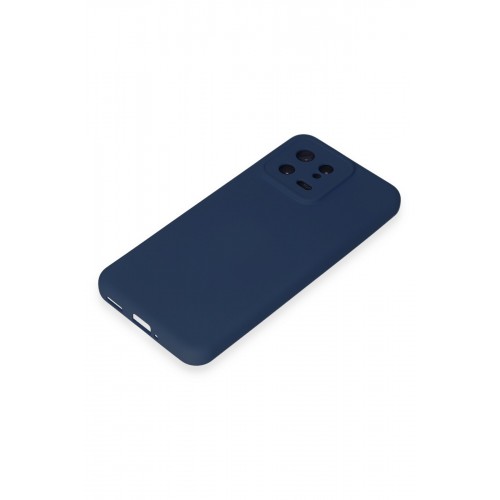 Newface Xiaomi Mi 13 Kılıf Nano içi Kadife Silikon - Lacivert Newface Xiaomi Mi 13 Kılıf Nano içi Kadife Silikon - Lacivert