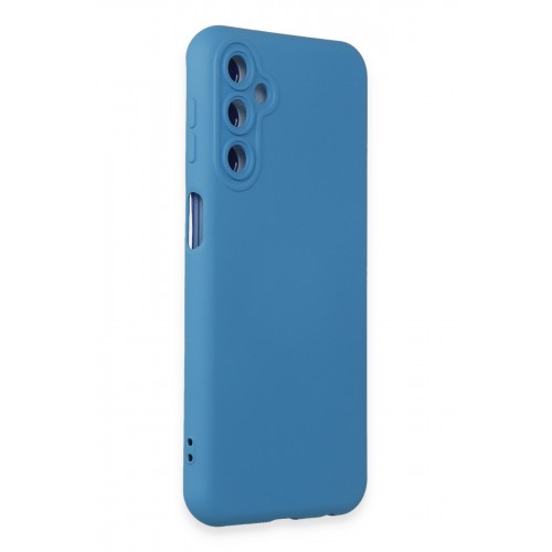 Newface Samsung Galaxy M34 5G Kılıf Nano içi Kadife Silikon - Mavi Newface Samsung Galaxy M34 5G Kılıf Nano içi Kadife Silikon - Mavi