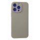 Newface iPhone 15 Pro Max Kılıf Nano içi Kadife Silikon - Natural Titanyum Newface iPhone 15 Pro Max Kılıf Nano içi Kadife Silikon - Natural Titanyum