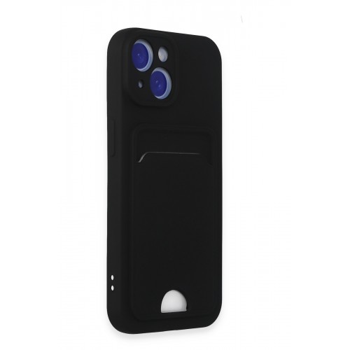 Newface iPhone 15 Kılıf Kelvin Kartvizitli Silikon - Siyah Newface iPhone 15 Kılıf Kelvin Kartvizitli Silikon - Siyah