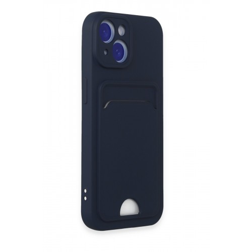 Newface iPhone 15 Kılıf Kelvin Kartvizitli Silikon - Lacivert Newface iPhone 15 Kılıf Kelvin Kartvizitli Silikon - Lacivert