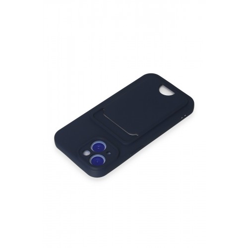 Newface iPhone 15 Kılıf Kelvin Kartvizitli Silikon - Lacivert Newface iPhone 15 Kılıf Kelvin Kartvizitli Silikon - Lacivert