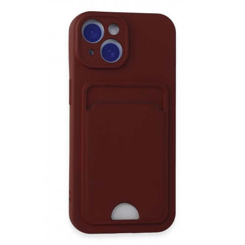 Newface iPhone 15 Kılıf Kelvin Kartvizitli Silikon - Bordo Newface iPhone 15 Kılıf Kelvin Kartvizitli Silikon - Bordo