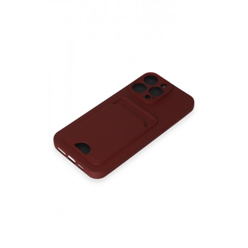 Newface iPhone 15 Pro Max Kılıf Kelvin Kartvizitli Silikon - Bordo Newface iPhone 15 Pro Max Kılıf Kelvin Kartvizitli Silikon - Bordo