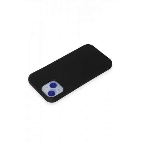 Newface iPhone 15 Kılıf Nano içi Kadife Silikon - Siyah Newface iPhone 15 Kılıf Nano içi Kadife Silikon - Siyah