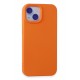 Newface iPhone 15 Kılıf Nano içi Kadife  Silikon - Turuncu