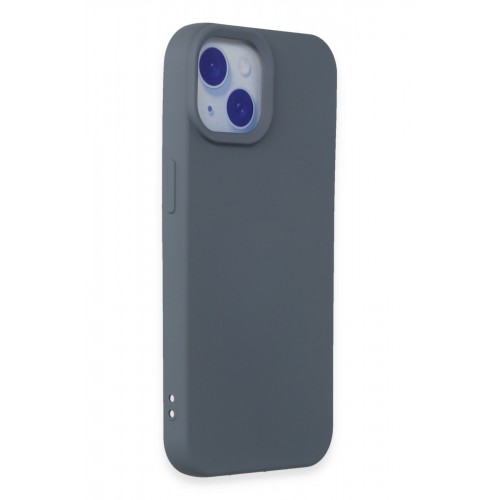 Newface iPhone 15 Kılıf Nano içi Kadife Silikon - Gri Newface iPhone 15 Kılıf Nano içi Kadife Silikon - Gri