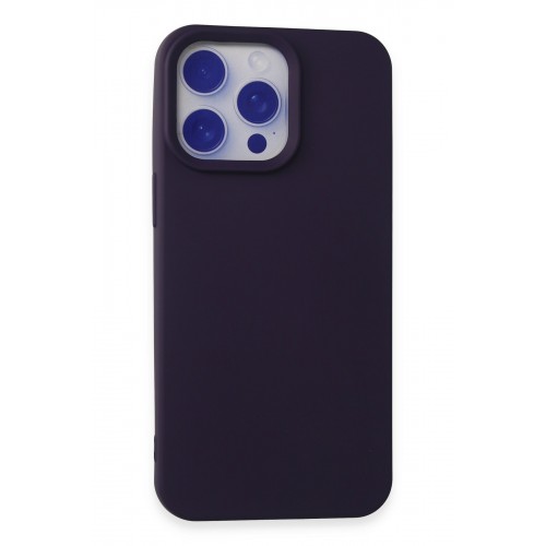 Newface iPhone 15 Pro Max Kılıf Nano içi Kadife Silikon - Mor Newface iPhone 15 Pro Max Kılıf Nano içi Kadife Silikon - Mor