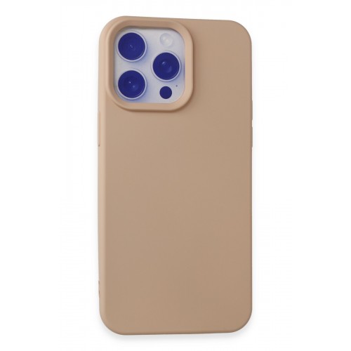 Newface iPhone 15 Pro Max Kılıf Nano içi Kadife Silikon - Pudra Newface iPhone 15 Pro Max Kılıf Nano içi Kadife Silikon - Pudra