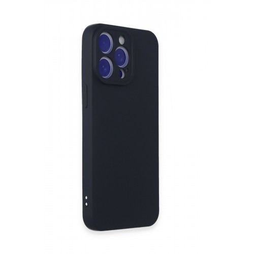 Newface iPhone 15 Pro Max Kılıf Nano içi Kadife Silikon - Lacivert Newface iPhone 15 Pro Max Kılıf Nano içi Kadife Silikon - Lacivert