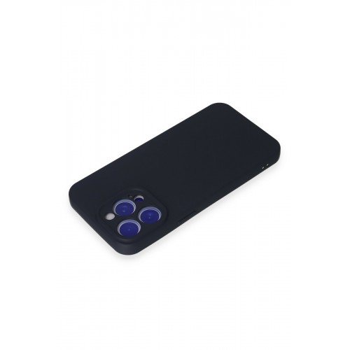 Newface iPhone 15 Pro Max Kılıf Nano içi Kadife Silikon - Lacivert Newface iPhone 15 Pro Max Kılıf Nano içi Kadife Silikon - Lacivert