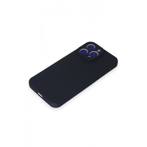 Newface iPhone 15 Pro Max Kılıf Nano içi Kadife Silikon - Lacivert Newface iPhone 15 Pro Max Kılıf Nano içi Kadife Silikon - Lacivert