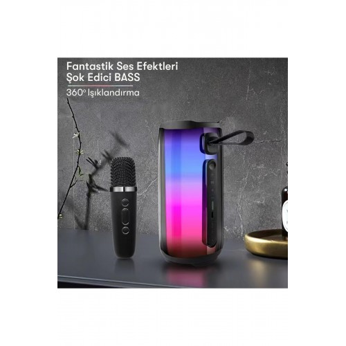 Newface Pluse 5 Mikrofonlu Rgb FM Kablosuz Hoparlör - Beyaz Newface Pluse 5 Mikrofonlu Rgb FM Kablosuz Hoparlör - Beyaz