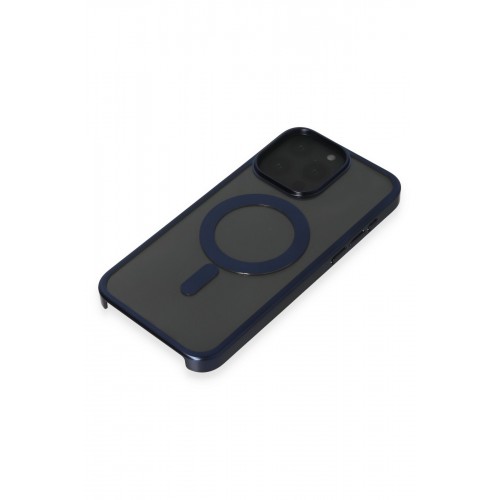 Newface iPhone 15 Pro Kılıf Erozi Magsafe Kapak - Lacivert Newface iPhone 15 Pro Kılıf Erozi Magsafe Kapak - Lacivert