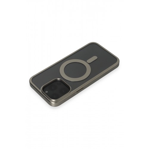 Newface iPhone 15 Pro Max Kılıf Erozi Magsafe Kapak - Gri Newface iPhone 15 Pro Max Kılıf Erozi Magsafe Kapak - Gri