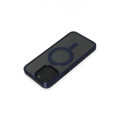 Newface iPhone 15 Pro Max Kılıf Erozi Magsafe Kapak - Lacivert Newface iPhone 15 Pro Max Kılıf Erozi Magsafe Kapak - Lacivert