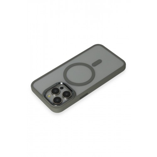 Newface iPhone 14 Pro Max Kılıf Room Magneticsafe Silikon - Gri Newface iPhone 14 Pro Max Kılıf Room Magneticsafe Silikon - Gri