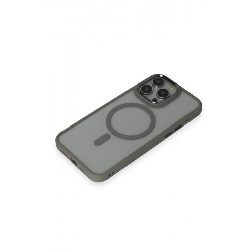 Newface iPhone 14 Pro Max Kılıf Room Magneticsafe Silikon - Gri Newface iPhone 14 Pro Max Kılıf Room Magneticsafe Silikon - Gri