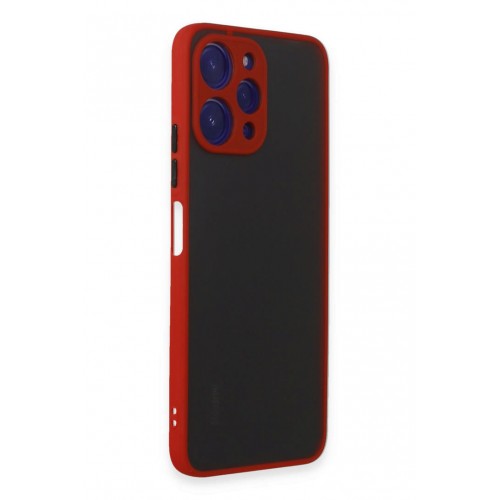 Newface Xiaomi Redmi 12 Kılıf Montreal Silikon Kapak - Kırmızı Newface Xiaomi Redmi 12 Kılıf Montreal Silikon Kapak - Kırmızı