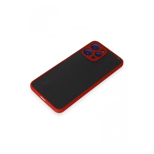 Newface Xiaomi Redmi 12 Kılıf Montreal Silikon Kapak - Kırmızı Newface Xiaomi Redmi 12 Kılıf Montreal Silikon Kapak - Kırmızı