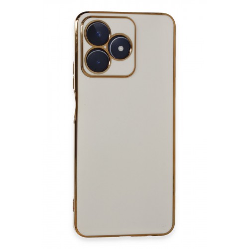 Newface Realme C53 Kılıf Volet Silikon - Beyaz Newface Realme C53 Kılıf Volet Silikon - Beyaz