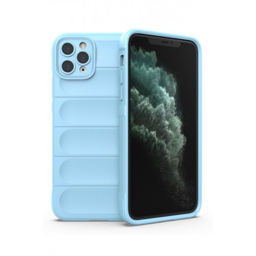 Newface iPhone 11 Pro Max Kılıf Optimum Silikon - Sky Blue Newface iPhone 11 Pro Max Kılıf Optimum Silikon - Sky Blue