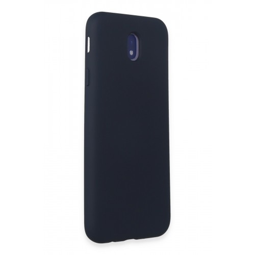 Newface Samsung Galaxy J7 Pro / J730 Kılıf Nano içi Kadife Silikon - Koyu Mavi Newface Samsung Galaxy J7 Pro / J730 Kılıf Nano içi Kadife Silikon - Koyu Mavi