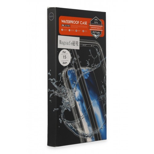 Newface iPhone 15 Kılıf Red Pepper Magneticsafe Su Geçirmez Kılıf - Siyah-Gri Newface iPhone 15 Kılıf Red Pepper Magneticsafe Su Geçirmez Kılıf - Siyah-Gri