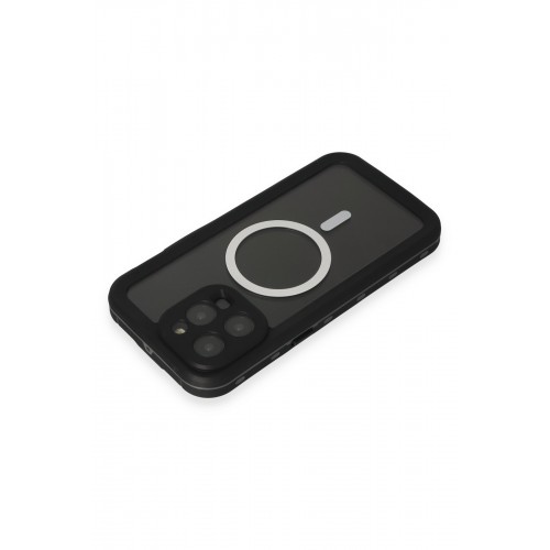 Newface iPhone 15 Pro Kılıf Red Pepper Magneticsafe Su Geçirmez Kılıf - Siyah-Gri Newface iPhone 15 Pro Kılıf Red Pepper Magneticsafe Su Geçirmez Kılıf - Siyah-Gri