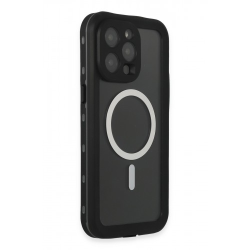 Newface iPhone 15 Pro Max Kılıf Red Pepper Magneticsafe Su Geçirmez Kılıf - Siyah-Gri Newface iPhone 15 Pro Max Kılıf Red Pepper Magneticsafe Su Geçirmez Kılıf - Siyah-Gri