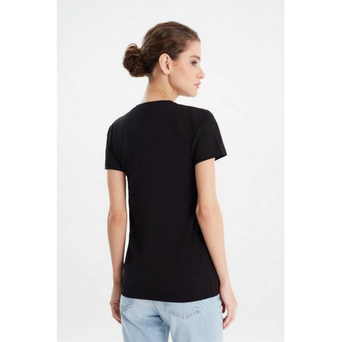 Erdem Siyah Bayan Derin V-Yaka T-Shirt 2059 Renk Siyah Beden XXL Erdem Siyah Bayan Derin V-Yaka T-Shirt 2059 Renk Siyah Beden XXL