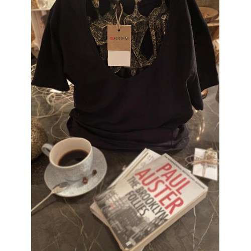 Erdem Siyah Bayan Derin V-Yaka T-Shirt 2059 Renk Siyah Beden XXL Erdem Siyah Bayan Derin V-Yaka T-Shirt 2059 Renk Siyah Beden XXL