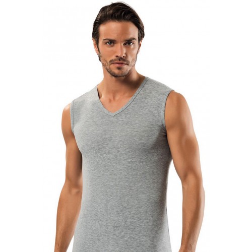 Erdem Gri Slim Fit Kolsuz V Yaka Atlet 1118 Renk Gri Beden XXL Erdem Gri Slim Fit Kolsuz V Yaka Atlet 1118 Renk Gri Beden XXL