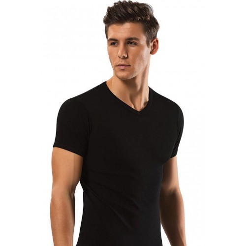 Erdem Siyah Ribana V Yaka T-Shirt 1198 Renk Siyah Beden XXL Erdem Siyah Ribana V Yaka T-Shirt 1198 Renk Siyah Beden XXL