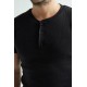 Erdem Siyah Düğmeli kaşkorse t-shirt 1125 Renk Siyah Beden XXL Erdem Siyah Düğmeli kaşkorse t-shirt 1125 Renk Siyah Beden XXL