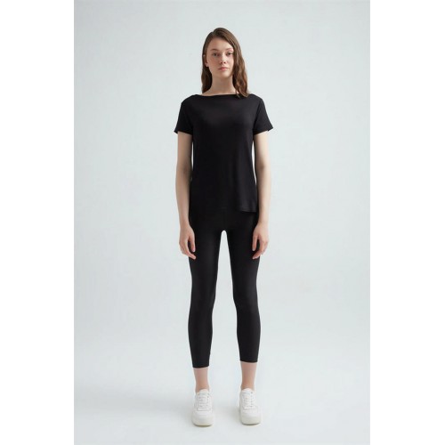 Erdem Siyah Viskon Kadın Uzun T-Shirt 214 Renk Siyah Beden S Erdem Siyah Viskon Kadın Uzun T-Shirt 214 Renk Siyah Beden S