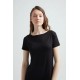 Erdem Siyah Viskon Kadın Uzun T-Shirt 214 Renk Siyah Beden S Erdem Siyah Viskon Kadın Uzun T-Shirt 214 Renk Siyah Beden S