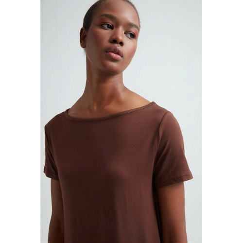Erdem Kahverengi Viskon Kadın Uzun T-Shirt 214 Renk Kahve Beden M Erdem Kahverengi Viskon Kadın Uzun T-Shirt 214 Renk Kahve Beden M