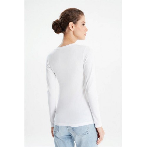 Erdem Beyaz Uzun Kol Body T-Shirt 2333 Renk Beyaz Beden L Erdem Beyaz Uzun Kol Body T-Shirt 2333 Renk Beyaz Beden L