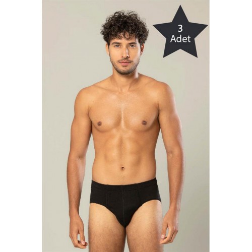 Erdem 3'lü Siyah Penye Slip 13003 Renk Siyah Beden 58(3XL) Erdem 3'lü Siyah Penye Slip 13003 Renk Siyah Beden 58(3XL)
